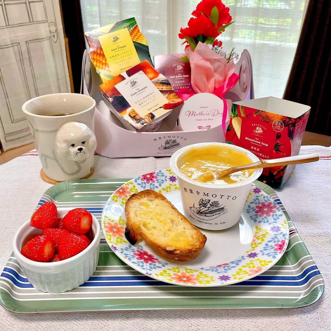 口コミ投稿：Cup soup gift for mother’s day☺️💐🎁 今年も母の日のギフトをあれこれ悩む時期がやっ…