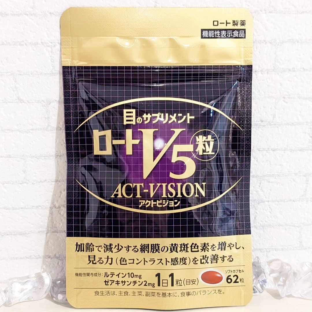 口コミ投稿：以前にもご紹介させていただいた見る力を助けるサプリ👁✨ 「ロートV5粒アクトビジョン…