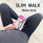 スリムウォークのスポーツ用「Beau-Actyシリーズ」の人気商品！！スリムウォーク　美脚＆美尻レギンスを体験したよ✨ はいた瞬間、サイズダウン。運動時も理想のスタイルを叶える着圧レギンスです…のInstagram画像