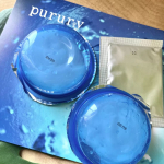 ✨purury✨（u0040utukcia ）炭酸パックを使ってみました🌼ジェルが入ってるブルーのケースにはジェルが入っていて、粉末と混ぜます。その後厚めに顔に塗って20分～30分パックします…のInstagram画像