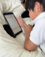 めっちゃ楽しんでる。#ベビーパーク　の英語本人勉強してるつもり。だんだん好きなコンテンツ偏ってきたけど楽しく馴染んでくれたらいーなーって思う。長男次男で英語教育失敗したから（なんもしんか…のInstagram画像