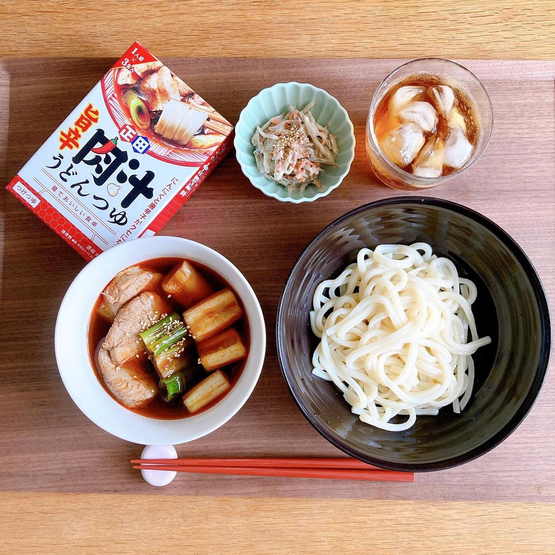 口コミ投稿：・⁡正田醤油　旨辛肉汁うどんつゆ🔥⁡麺でおいしい食卓シリーズの旨辛味をお試しさせて…