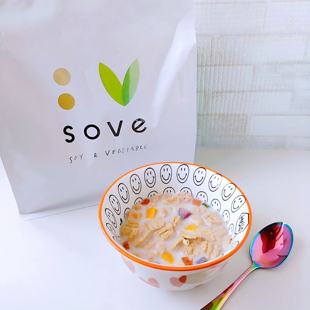 口コミ投稿：主食や間食の置き換えに𓂃 𓇬◌۫SOVEシリアル🥣 ⸝⸝1食分30gでたんぱく質と食物繊維がとれ…