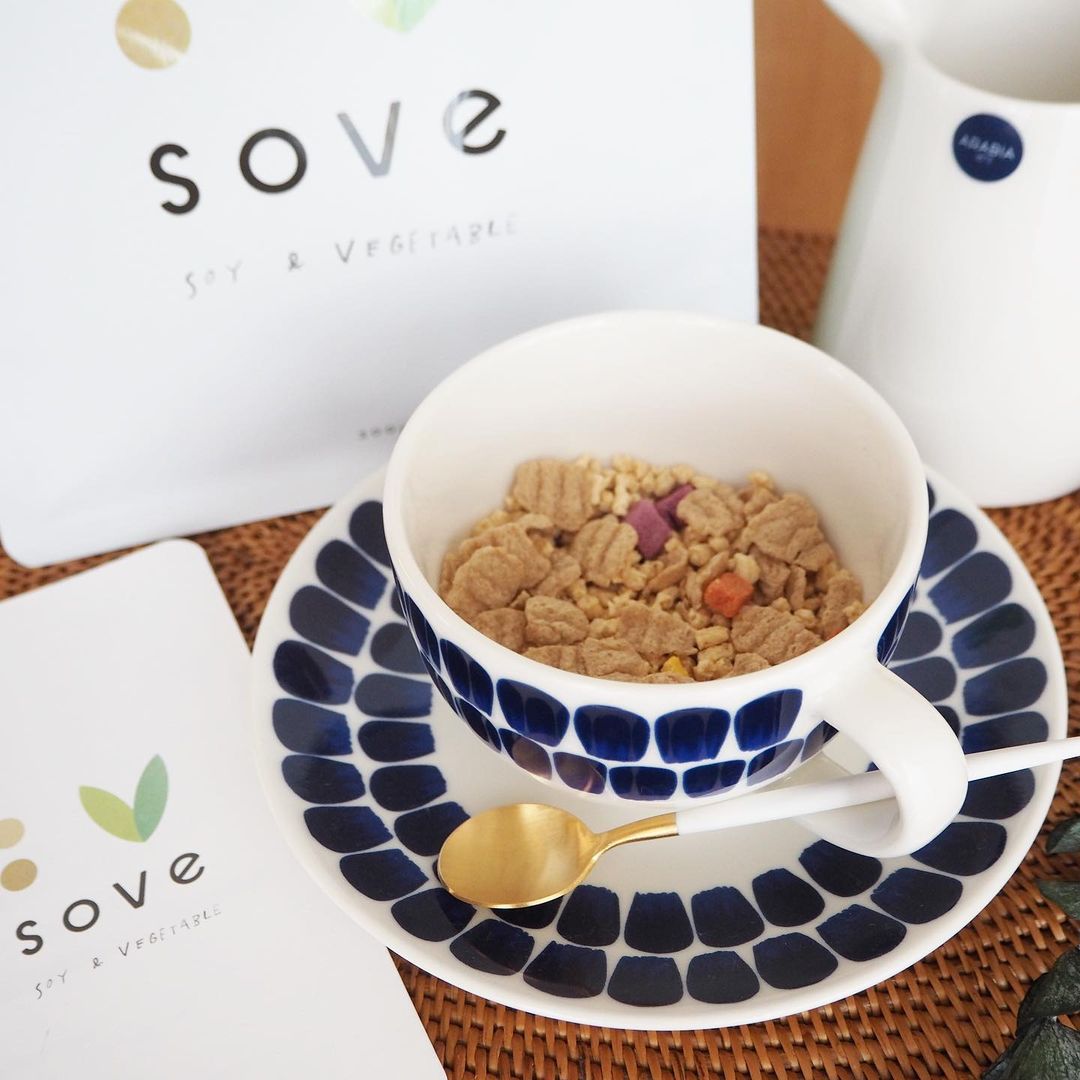口コミ投稿：【SOVE シリアル】🥛1食分30gで、たんぱく質と食物繊維がとれる大豆と野菜のシ…