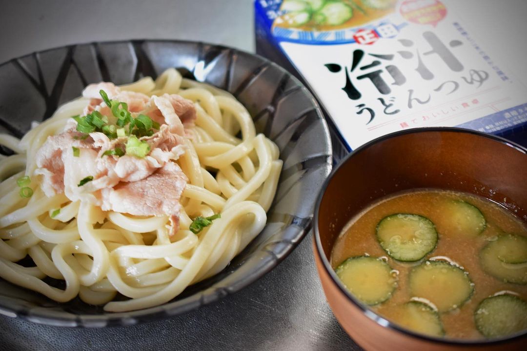 口コミ投稿：#正田醤油 #冷汁うどんつゆ個包装になっているので1人のお昼にちょうどいい。麦味噌…