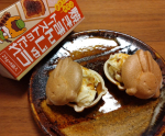 群馬県のソールフード「焼きまんじゅう」😊正田フーズ株式会社さまから焼きまんじゅうトーストのたれが発売されています💕💕＊先日はトーストにしました😊とっても美味しかったな。今日はデザートにモナカア…のInstagram画像