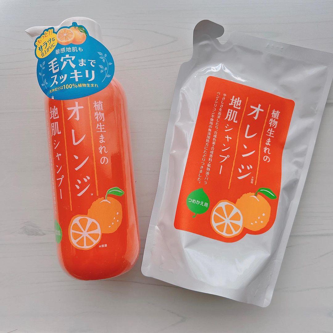 口コミ投稿：❁⃘*.ﾟ天然オレンジパワーで毛穴までスッキリ！【植物生まれオレンジ地肌シャンプーS…