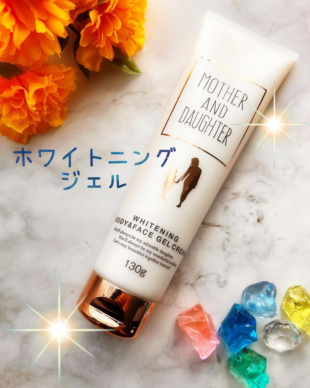 口コミ投稿：親子で使える✨ホワイトニングボディ&フェイスジェルクリーム✨しっとりベタつかない薬…