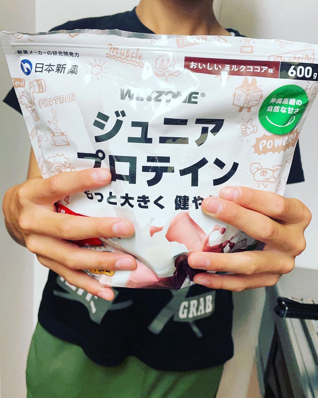 口コミ投稿：WINZONE ジュニア プロテイン 1袋（600g）おいしいミルクココア風味子供達続けてます…