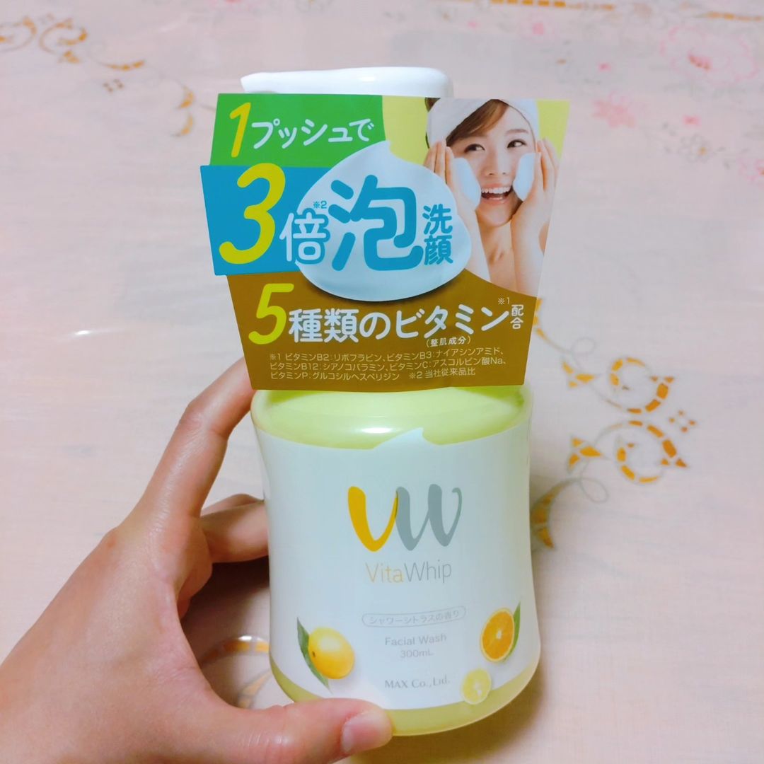 口コミ投稿：🍊【泡の洗顔料 Vita Whip ビタホイップ】🍊普段はクレンジングと洗顔が一緒にできるフ…