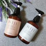 【NIJI RHYTHMICシャンプー＆トリートメント】NIJI RHYTHMICシャンプー＆トリートメントのセットを継続使用中です♪とろ～りミルキーなシャンプーです。栄養たっぷりなんだろう…のInstagram画像