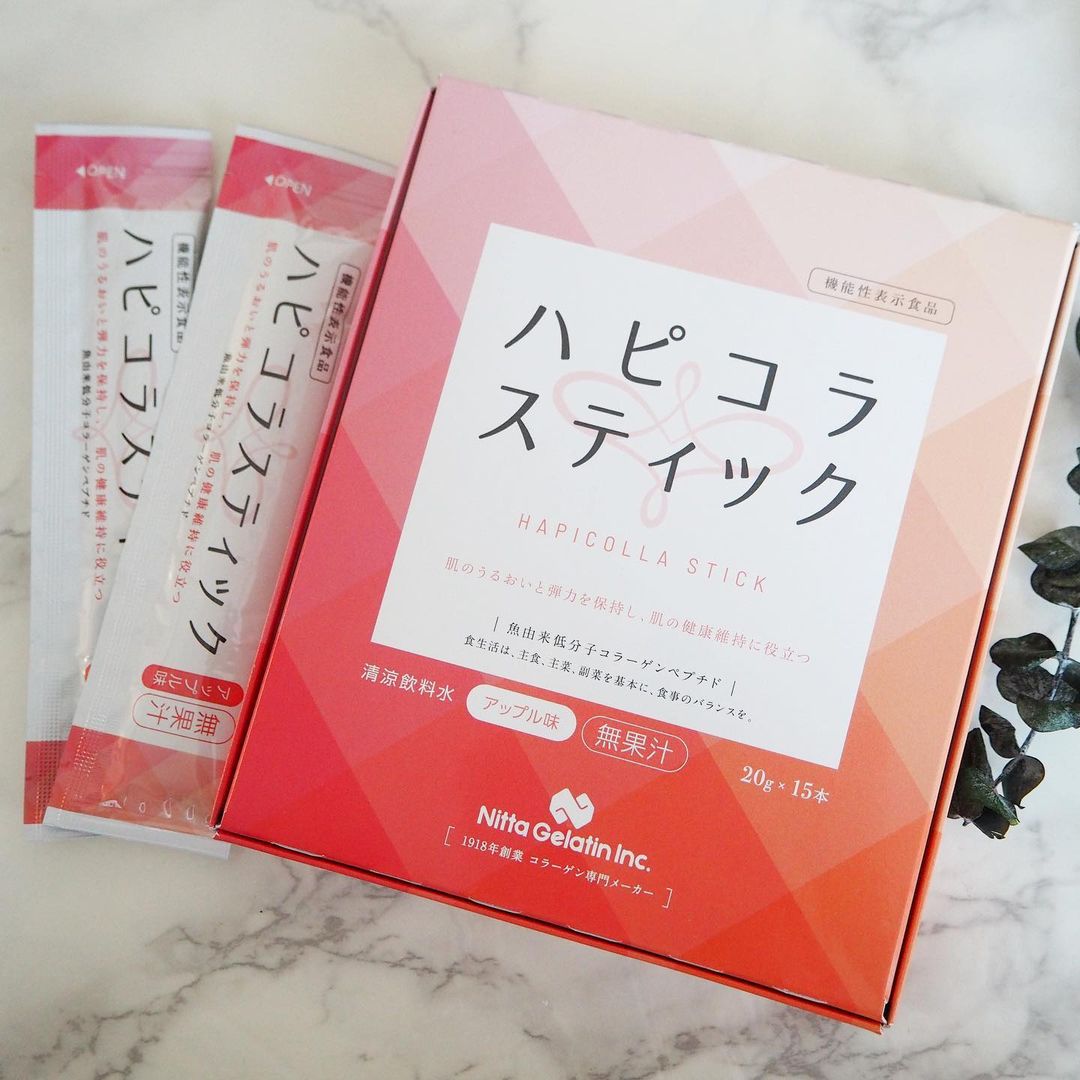口コミ投稿：【「肌への機能があるスティックタイプのコラーゲン飲料【ハピコラスティック】」】#…