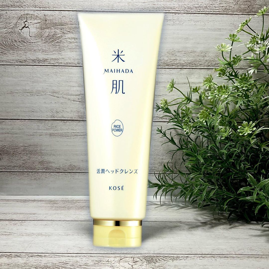 口コミ投稿：KOSE米肌活潤ヘッドクレンズやわらかいクリームでやさしい使い心地。これ1本で髪・頭…