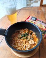 ⁡ #チゲうどんwithビール⁡⁡⁡⁡お久しぶりです。⁡⁡⁡韓国式(鍋ごと麺どーん)で復帰です笑⁡⁡⁡体調不良でキッチンに立つことが出来ず、、⁡お盆休みはずっと寝て、家族の帰省も取りやめて…のInstagram画像