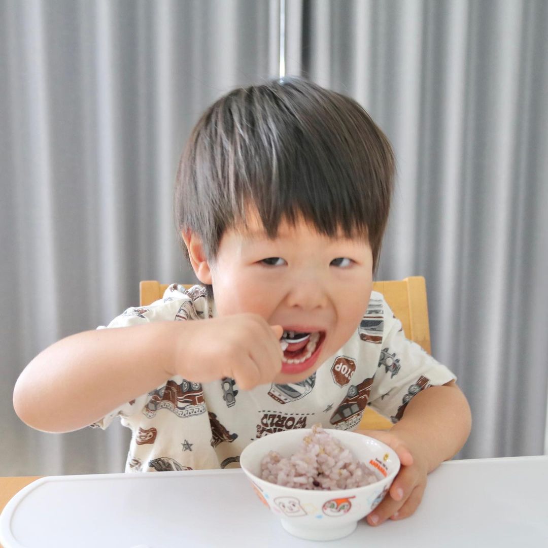 口コミ投稿：北海道玄米雑穀🍴いつもご飯は最後になっちゃうのに『ごはんおいしい〜！』とパクパク…