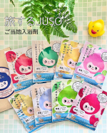 旅するJUSOちゃんのご当地入浴剤シリーズ⁡✨JUSO BATH POWDER✨⁡新登場の「福岡あまおう」「静岡の緑茶」を含む全8種類セット💕お試しさせていただきました。⁡めっちゃかわいい…のInstagram画像