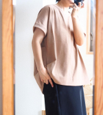 𓃟⁡ネップゆるシルエット袖口ターンバックＴシャツ 【 RiFUKURU 】──────────────────⁡ニッセンの新ブランドRiFUKURU⁡⁡残ったモノを価値あるモノ服に変…のInstagram画像