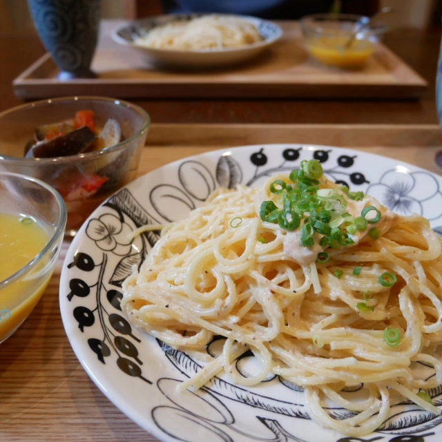 口コミ：玉露園こんぶ茶で作る明太子パスタの画像（2枚目）