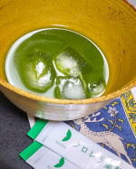 リソウコーポレーションさま『クロレラ葉酸青汁』を健康のために飲んでいます。青汁は甘さのないものが好きです。苦い！っと顔をしかめるのは🆖ですが、良い意味での青い味が身体を健康にしてくれるイメージ…のInstagram画像