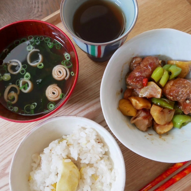 口コミ：栗を楽しむ今日の食卓の画像（1枚目）