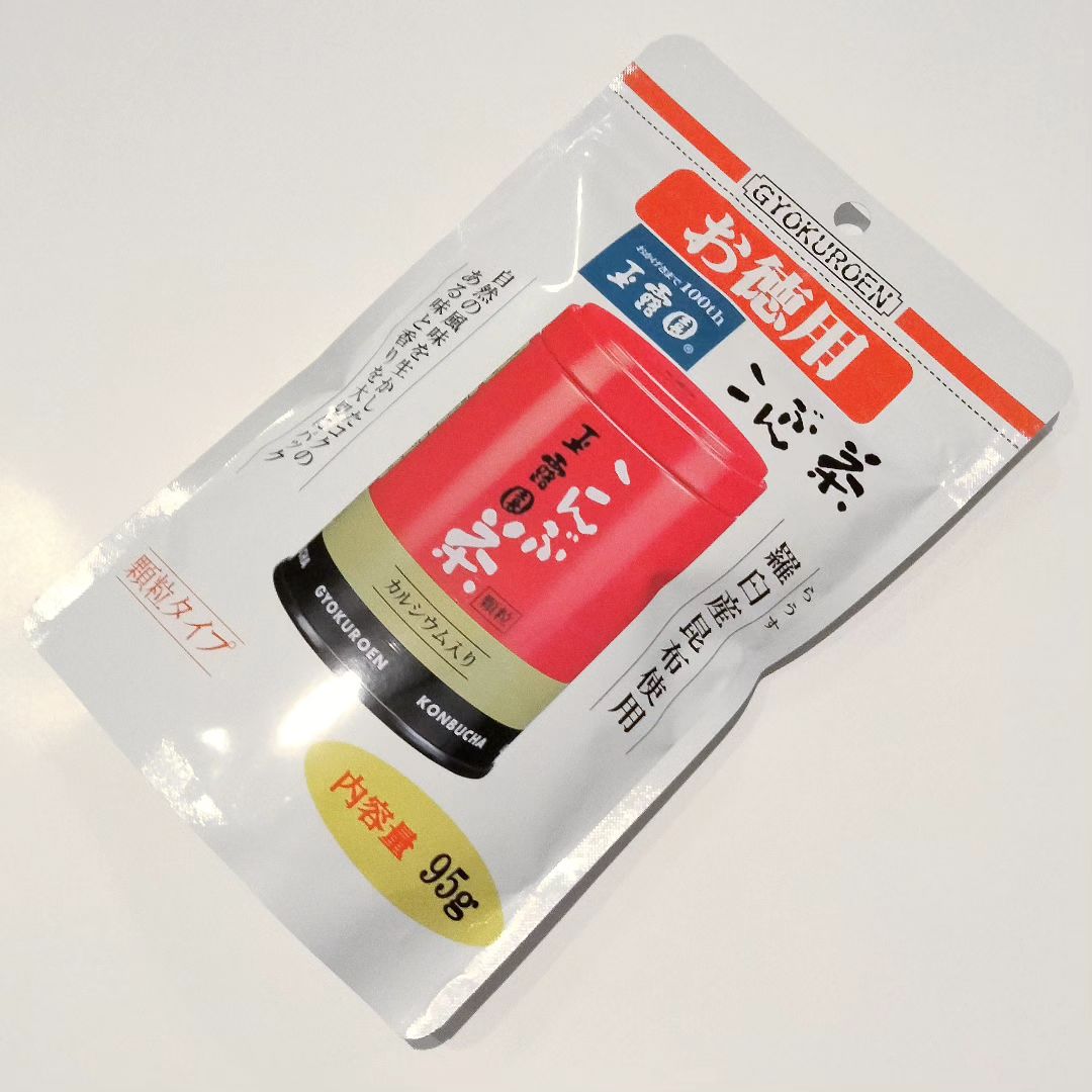 口コミ投稿：お徳用こんぶ茶です⁡⁡通常50gですが、95gの徳用パックです⁡⁡アイスやホットで飲んで…