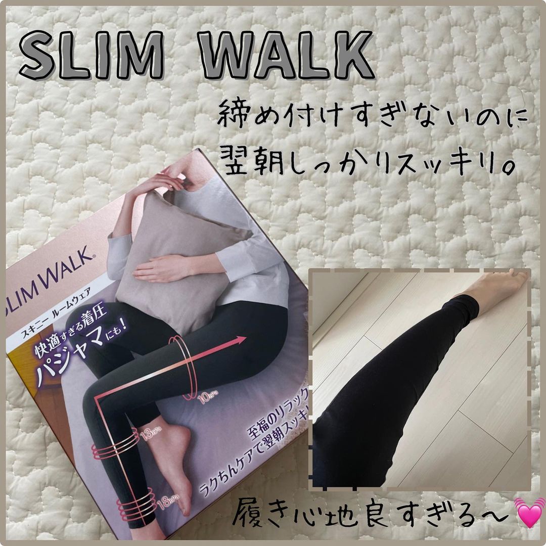 口コミ投稿：melu1118k#PR @slimwalk_pip sama🌼SLIM WALK ｽｷﾆｰﾙｰﾑｳｪｱ🌿履き心地が良すぎる。程よい…