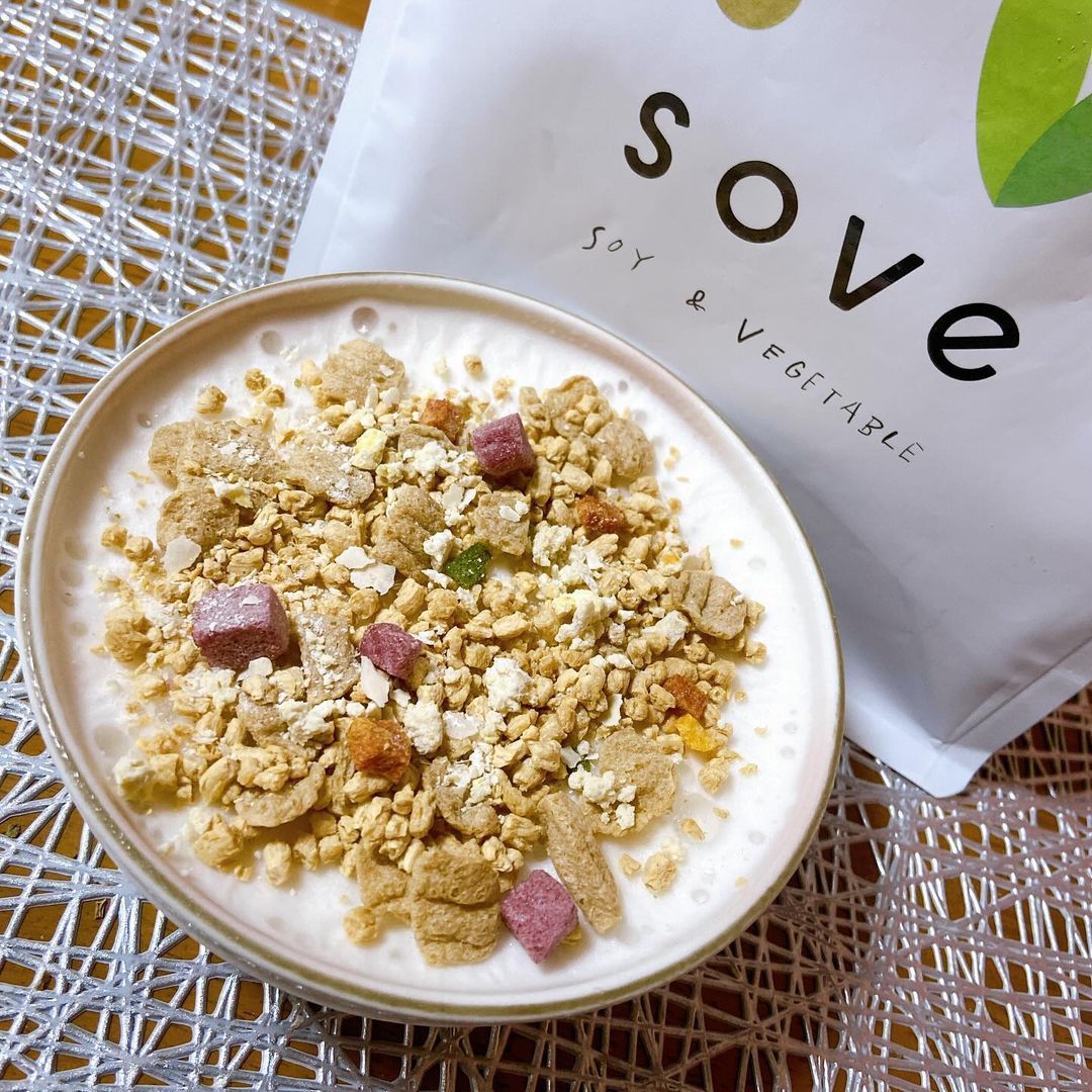 口コミ投稿：SOVE シリアル ✨u0040sove.jp カラダづくりに欠かせない、たんぱく質と食物繊維がと…