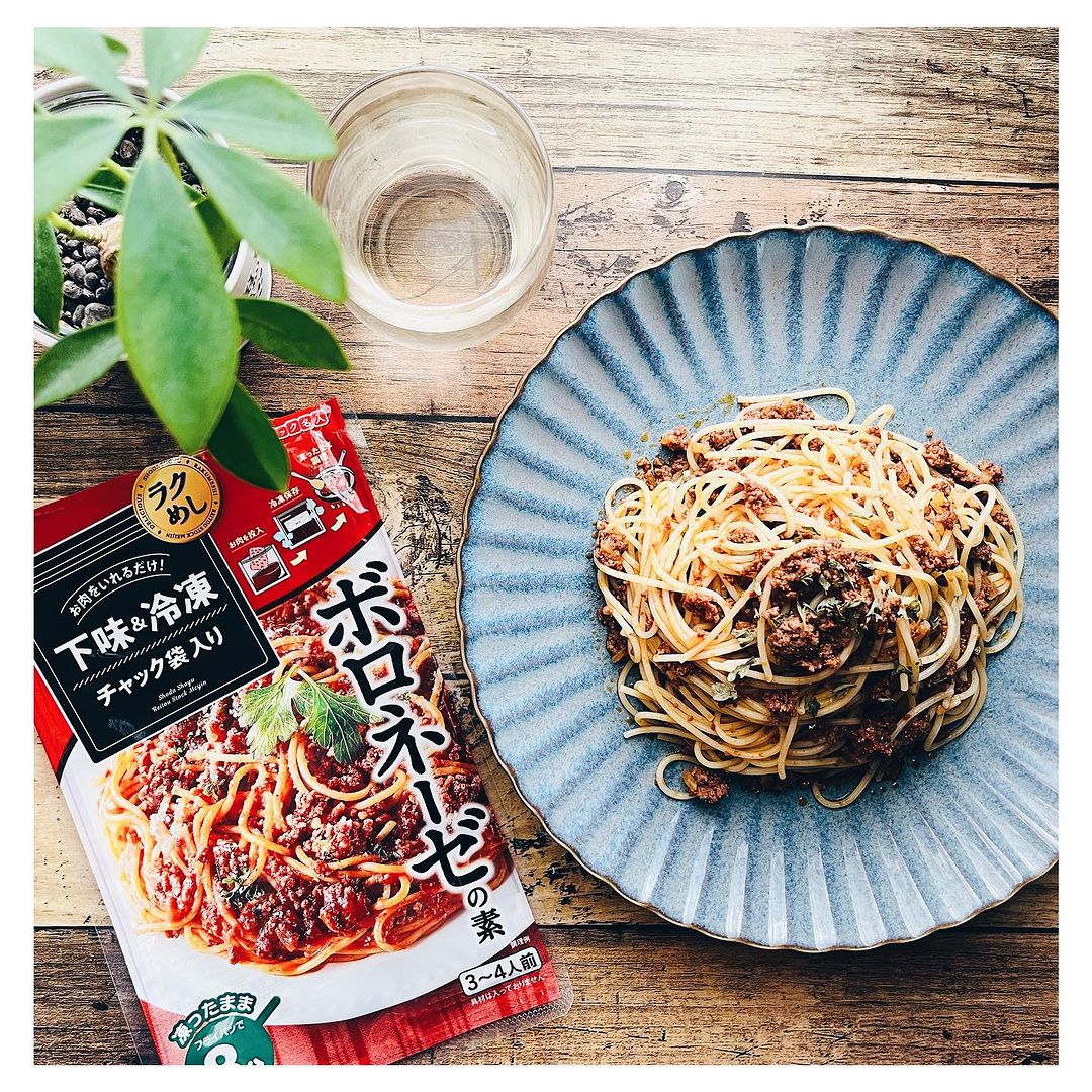 口コミ投稿：おうちで簡単につくれるボロネーゼスパゲッティ🍝⁡ひき肉を味付けして下ごしらえした…