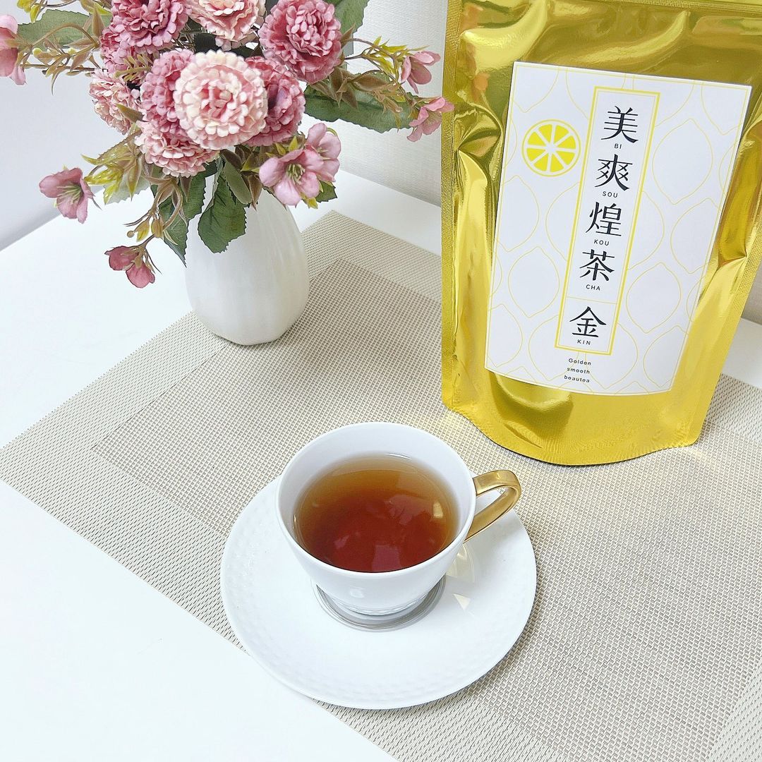 金 美爽煌茶 (びそうこうちゃ) レモンティー風味 2袋 - 茶