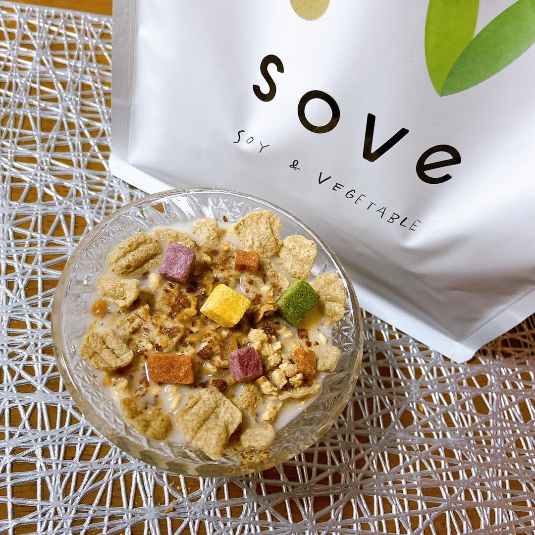 口コミ投稿：SOVE シリアル ✨u0040sove.jpカラダづくりに欠かせない、たんぱく質と食物繊維がとれ…
