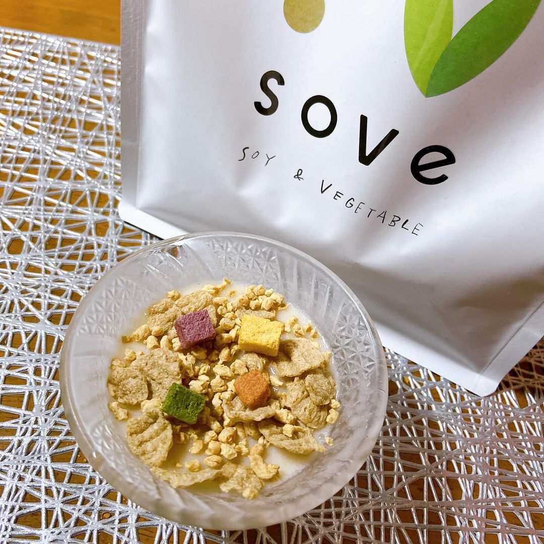口コミ投稿：SOVE シリアル ✨u0040sove.jpカラダづくりに欠かせない、たんぱく質と食物繊維がとれ…