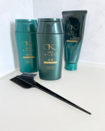 WELLBEST -ウェルベストさまのリリィジュKURO黒髪シャンプー黒髪トリートメント黒髪ヘアカラーパック 💝続けて使ってみたよ☺️シャンプーは手に取ると黒いのに泡立つと白くなるの…のInstagram画像