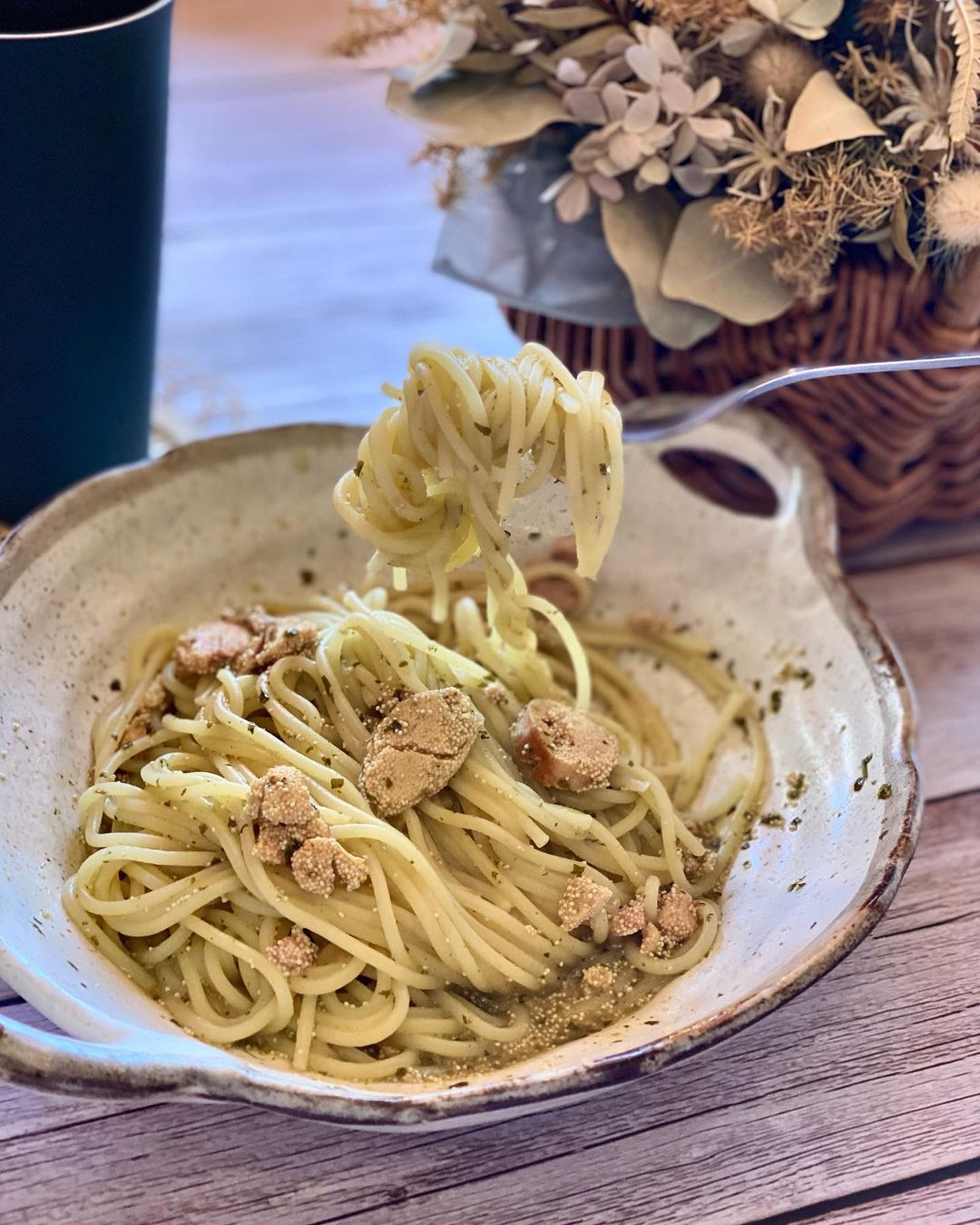 口コミ投稿：簡単時短で豪華なパスタ🙌・北海道産たらこのペペロンチーノ・国産3種きのこのボスカ…