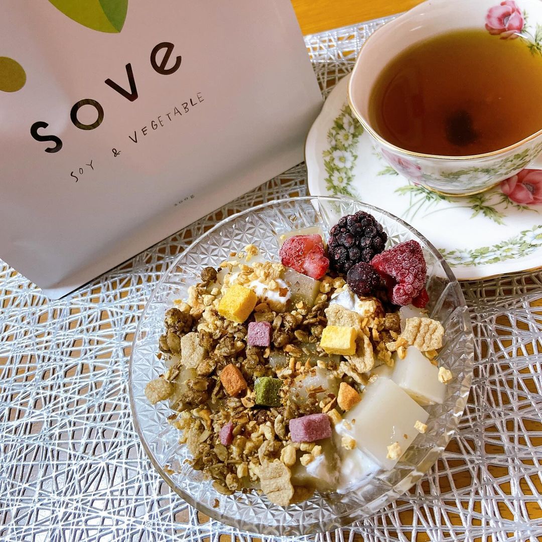 口コミ投稿：SOVE シリアル ✨u0040sove.jpカラダづくりに欠かせない、たんぱく質と食物繊維がとれ…