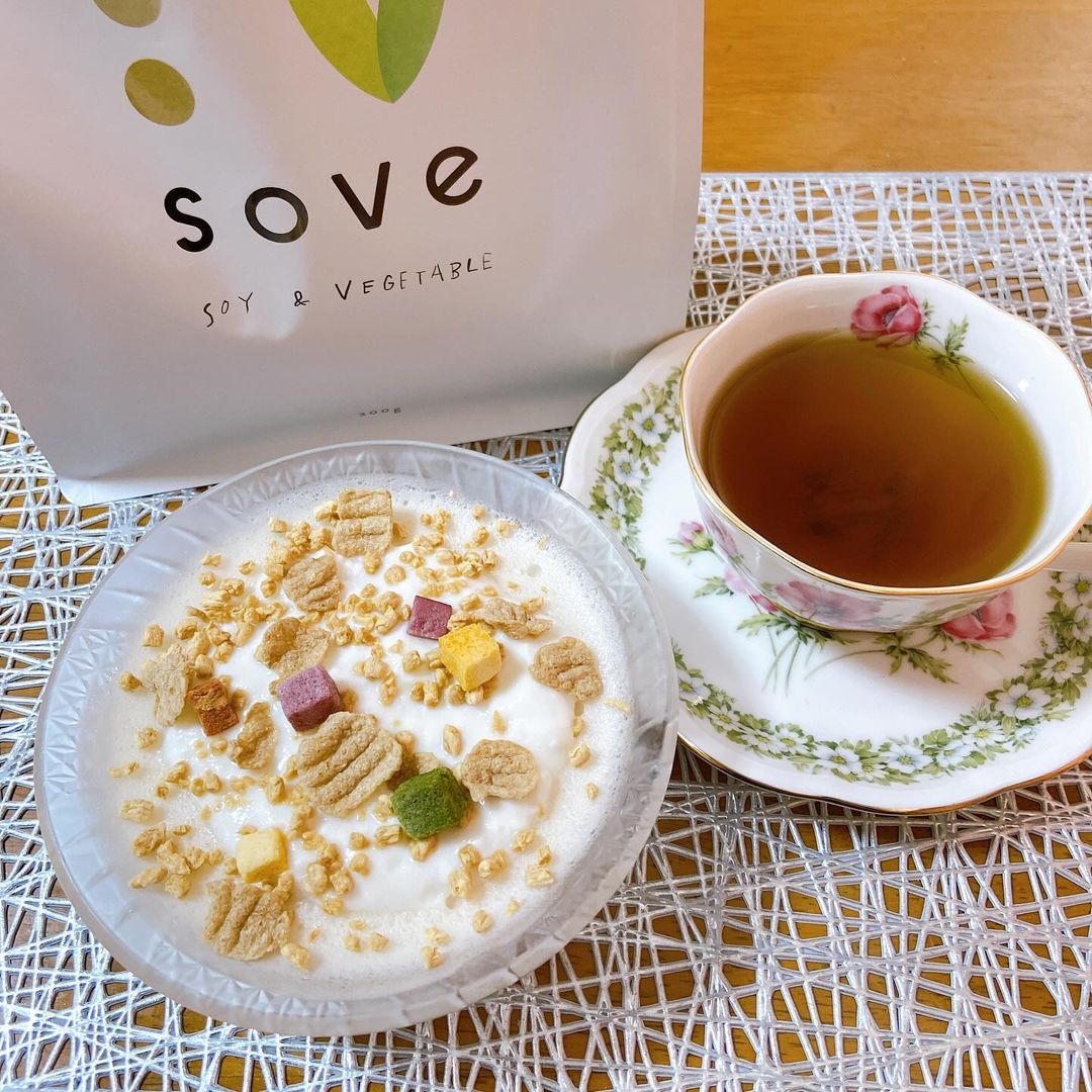 口コミ投稿：SOVE シリアル ✨u0040sove.jpカラダづくりに欠かせない、たんぱく質と食物繊維がとれ…