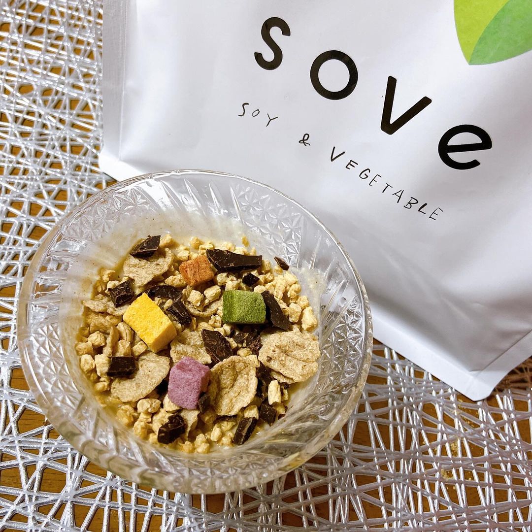 口コミ投稿：SOVE シリアル ✨u0040sove.jpカラダづくりに欠かせない、たんぱく質と食物繊維がとれ…