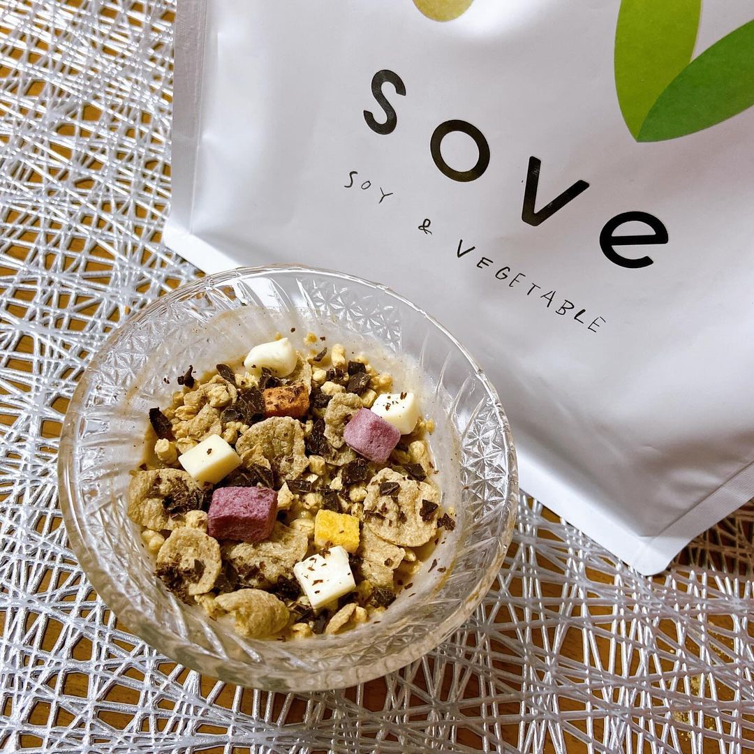 口コミ投稿：SOVE シリアル ✨u0040sove.jpカラダづくりに欠かせない、たんぱく質と食物繊維がとれ…