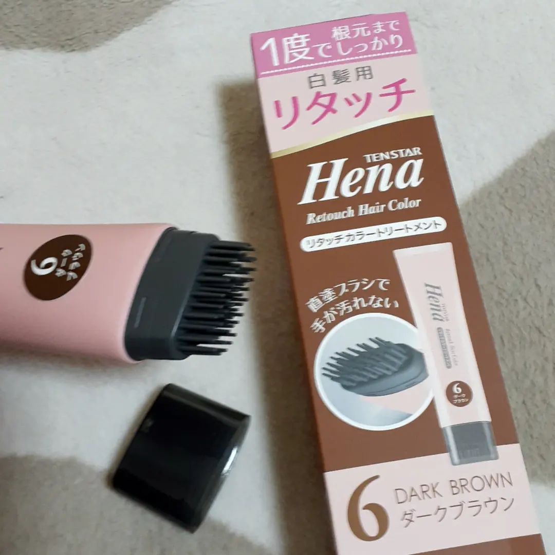 口コミ投稿：テンスターヘナ リタッチカラートリートメント。気になったら毎回サッと使用していま…