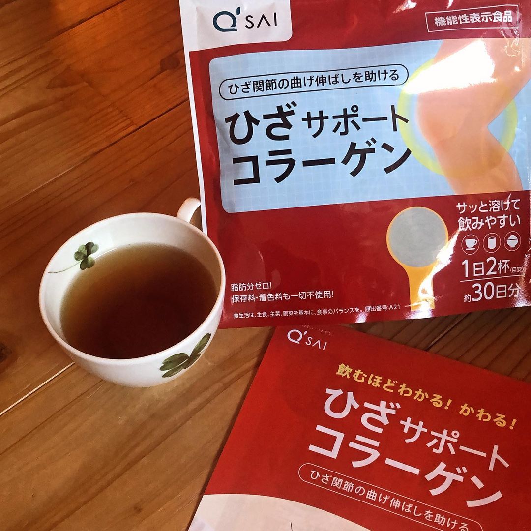 口コミ投稿：青汁で有名なキューサイさんの【ひざサポートコラーゲン】日頃の運動不足もあり、寒…