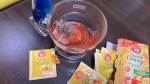 日本緑茶センター株式会社様からモニターでいただいたフルーツ＆ハーブティーをお試しさせていただきました♪フレーバーは「地中海ピーチ」「イタリアンレモン」「ターキッシュアップル」「スパニッシュオレンジ」…のInstagram画像
