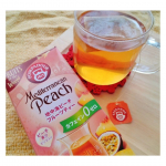 ほっと😌ひと休みにルイボスティー🎶気づかなかったけど、ピーチは新商品なのか✨とても美味しかった！#PR #日本緑茶センター株式会社 #ポンパドールハーブティー #フルーツオブザワールド #フルーツ…のInstagram画像