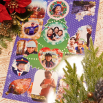 みんなのシールのアプリでオリジナルシールを作りました😊クリスマスの台紙を選んだのでクリスマスのデコを多めに作りました✨作成した翌日にはポストに届いていました！！@minnano_seal…のInstagram画像