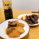 .ホシサン株式会社様の"ホシサン あまくち醤油"⋆┈┈┈┈┈┈┈┈┈┈┈┈⋆モニプラ様を通して提供していただきました🌷⋆┈┈┈┈┈┈┈┈┈┈┈┈⋆あまくち醤油を使ってまぐろと大根の…のInstagram画像