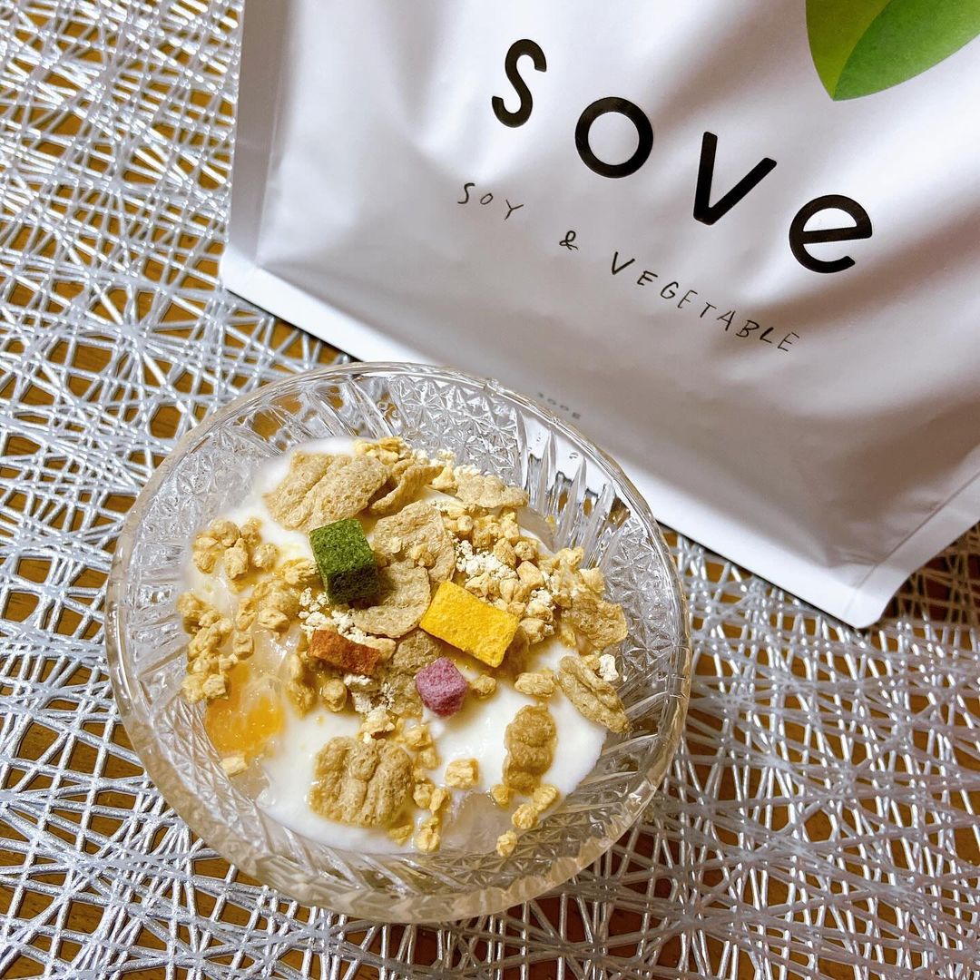 口コミ投稿：SOVE シリアル ✨u0040sove.jpカラダづくりに欠かせない、たんぱく質と食物繊維がとれ…