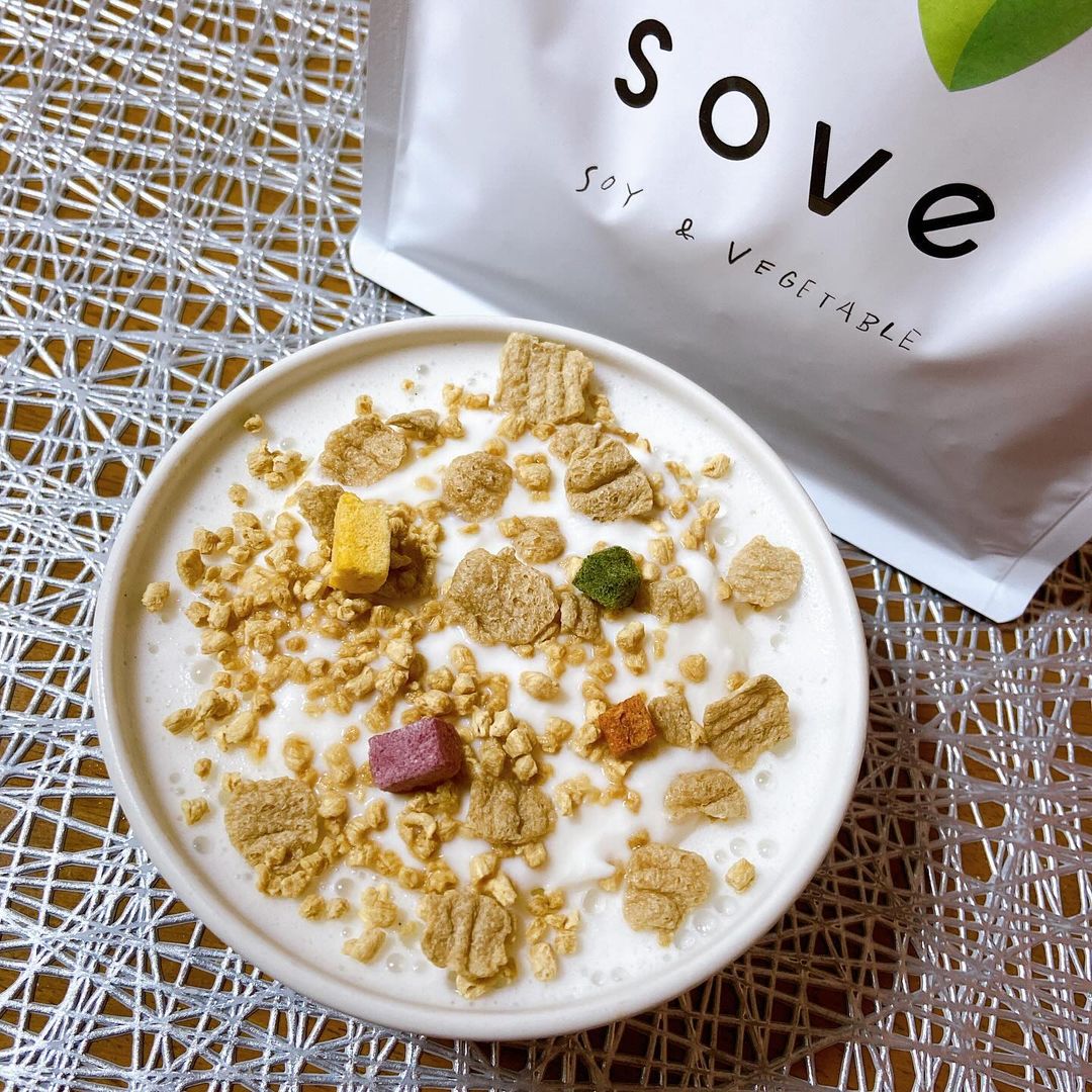 口コミ投稿：SOVE シリアル ✨u0040sove.jpカラダづくりに欠かせない、たんぱく質と食物繊維がとれ…