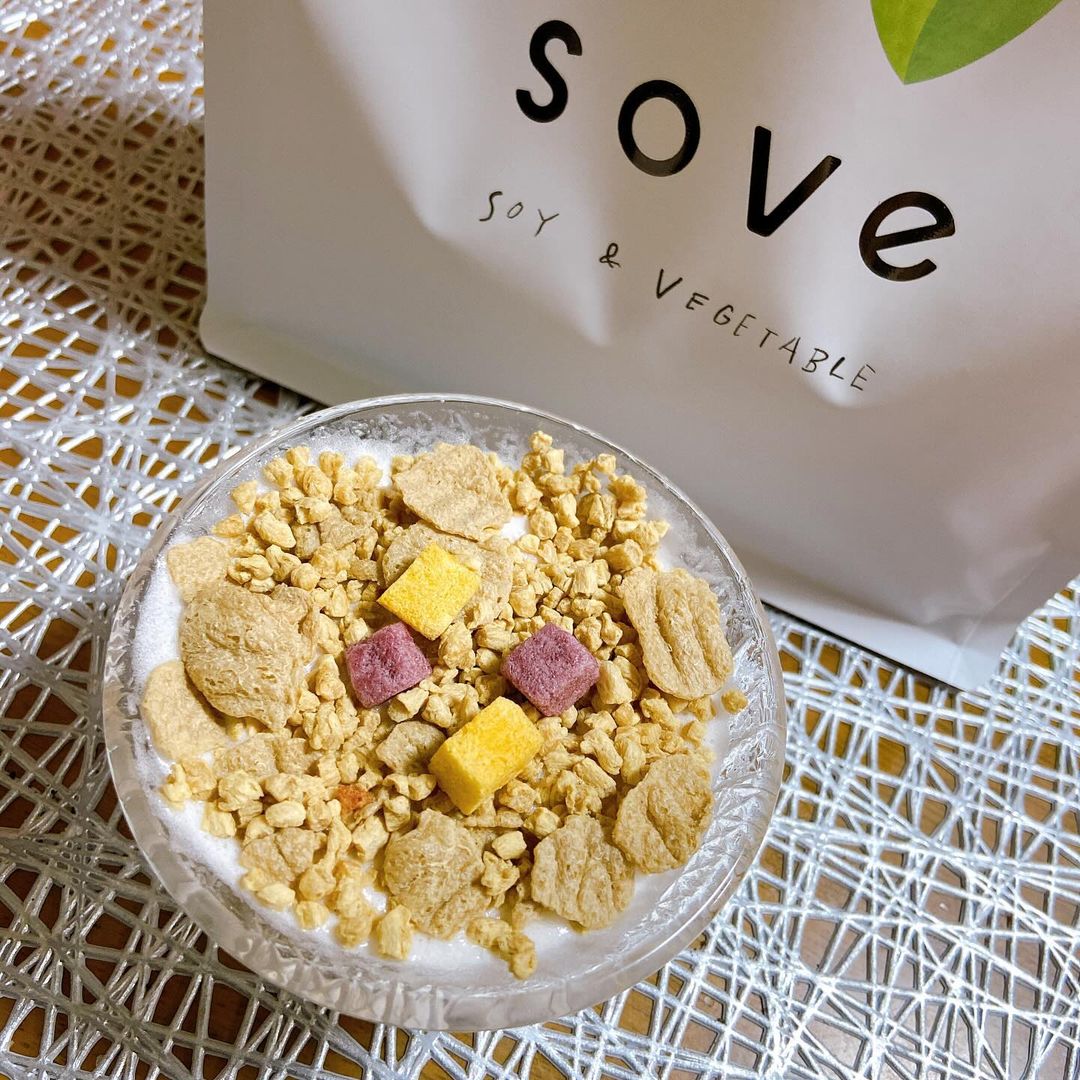 口コミ投稿：SOVE シリアル ✨u0040sove.jpカラダづくりに欠かせない、たんぱく質と食物繊維がとれ…