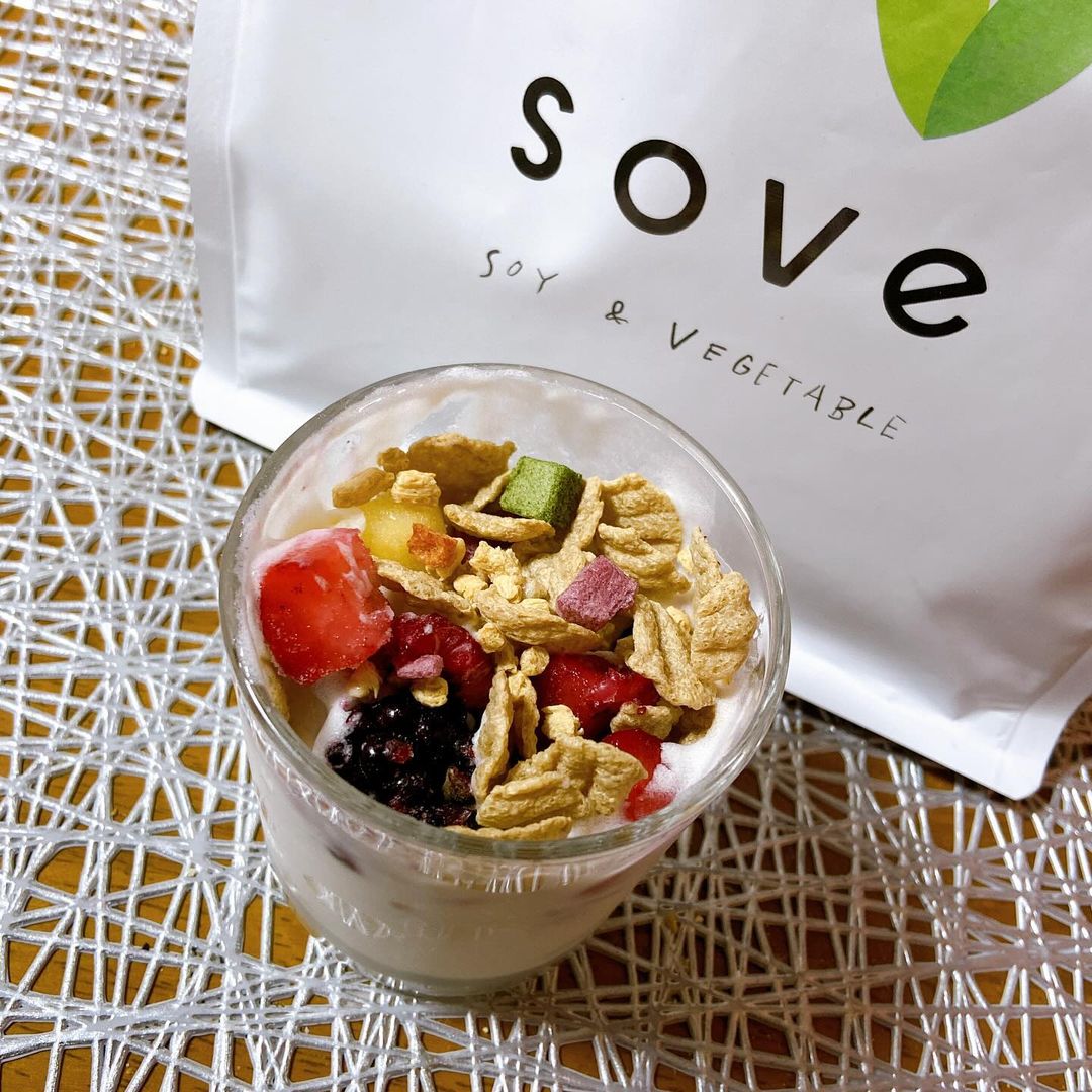 口コミ投稿：SOVE シリアル ✨u0040sove.jpカラダづくりに欠かせない、たんぱく質と食物繊維がとれ…