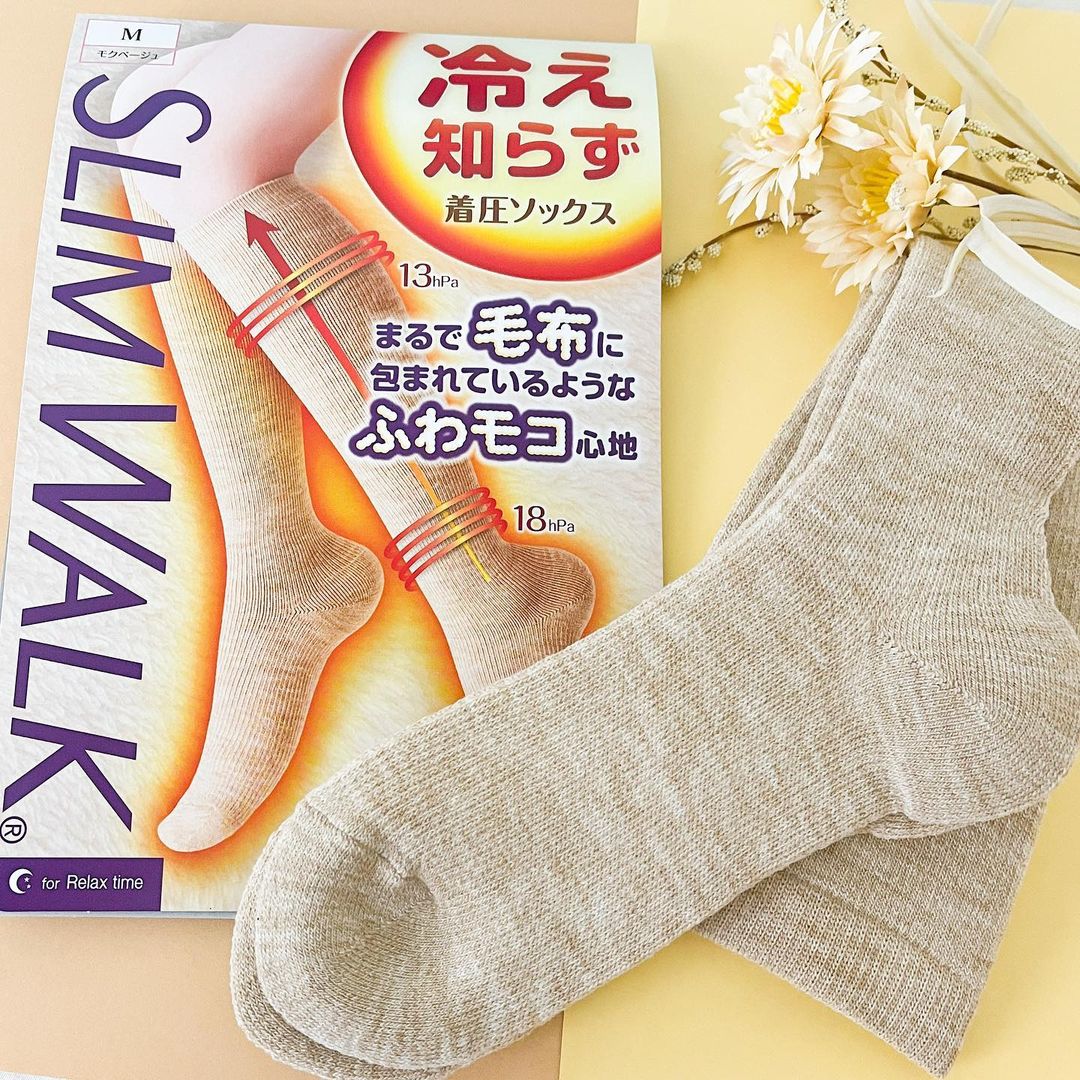 口コミ投稿：スリムウォーク　冷え知らず着圧ソックスを履いてみたのでレビューします\( ˆoˆ )/最…