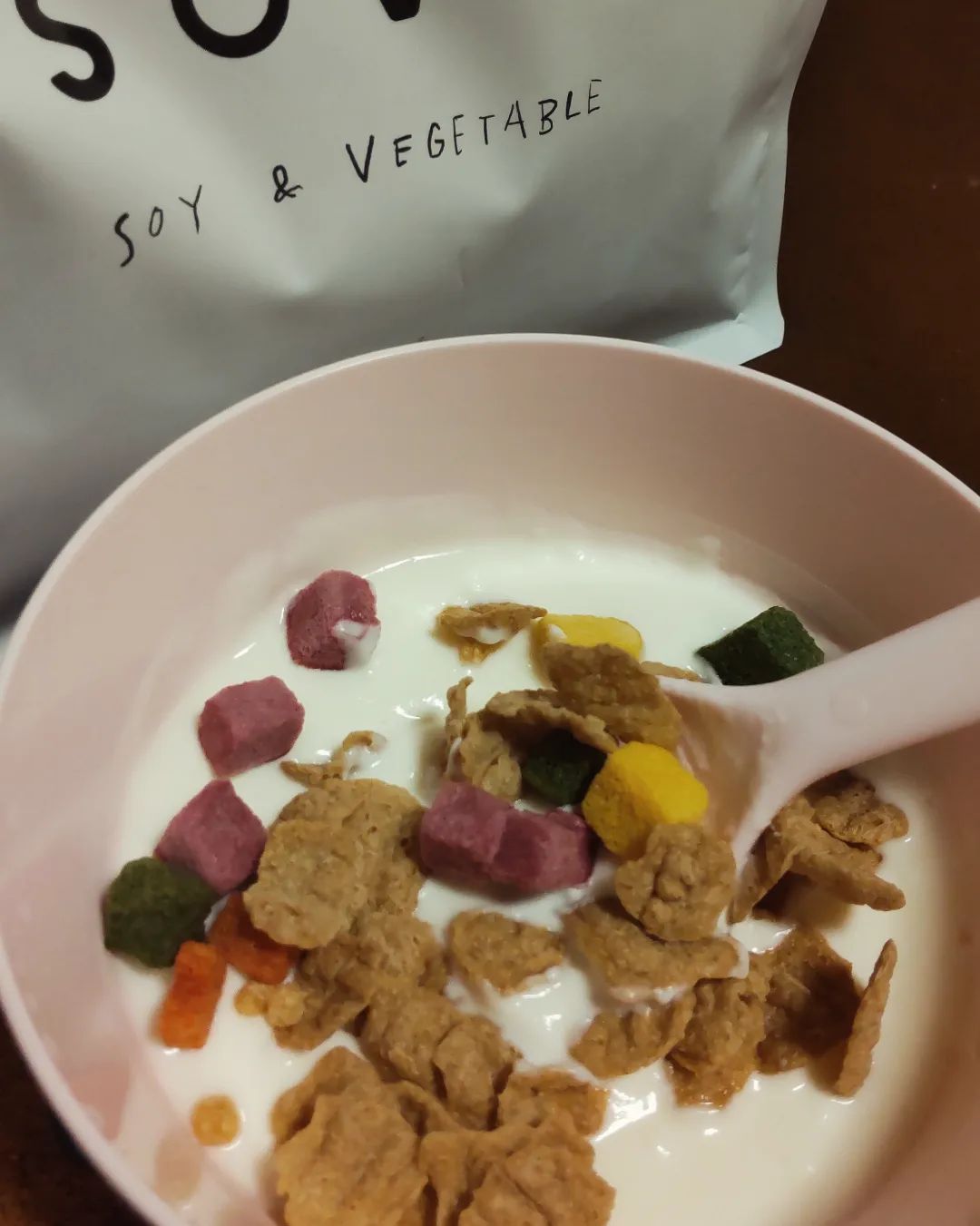 口コミ投稿：カゴメさんの新感覚シリアル✨soveをモニターさせていただきました🥰2種の大豆フレーク…