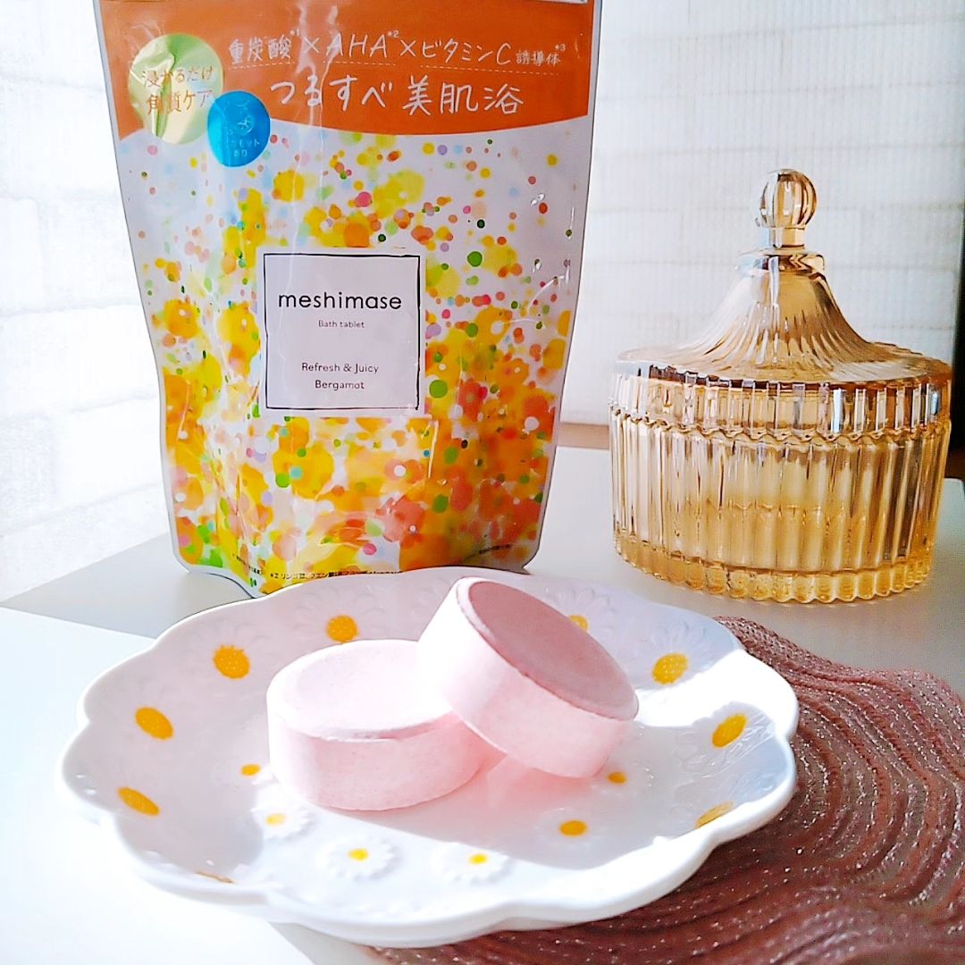 口コミ投稿：.ロゼットから数量限定のバスタブレット🛁＼＼meshimase／／お風呂に浸かるだけで全身…